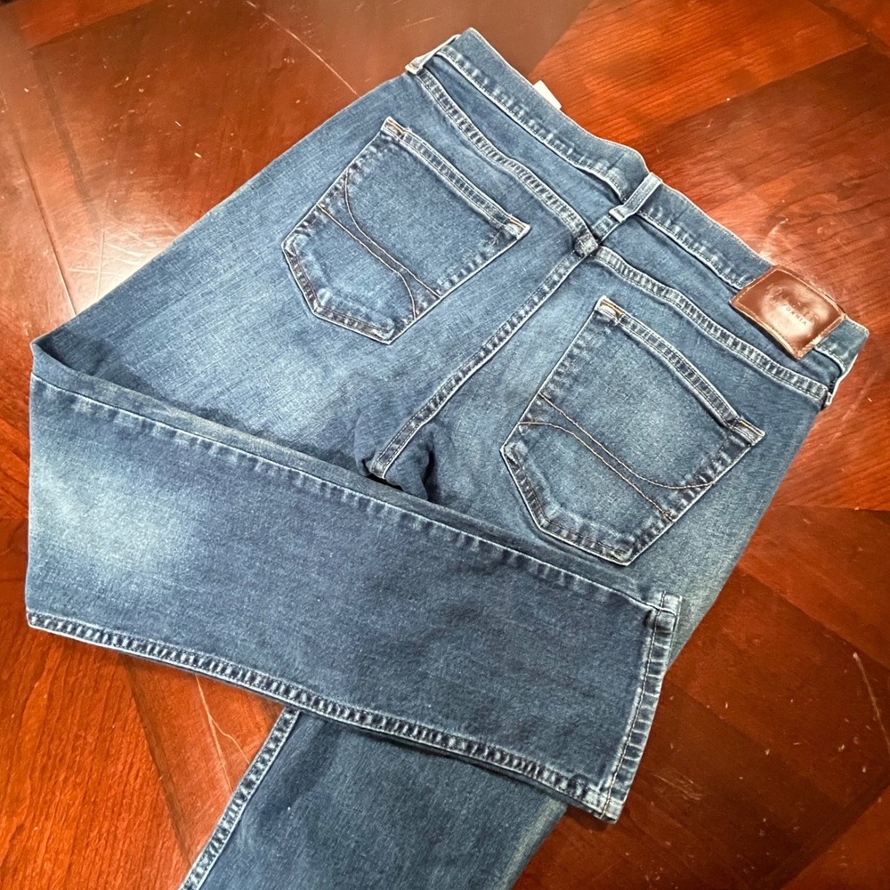 Hollister Epic Flex Skinny Jeans Medium Wash Blue Denim 34x32 Men Fits 35x30 Euc